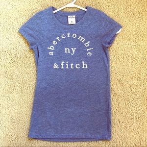 Abercrombie kids logo tee